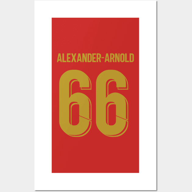 Trent Alexander Arnold Prem winner Gold Wall Art by Alimator